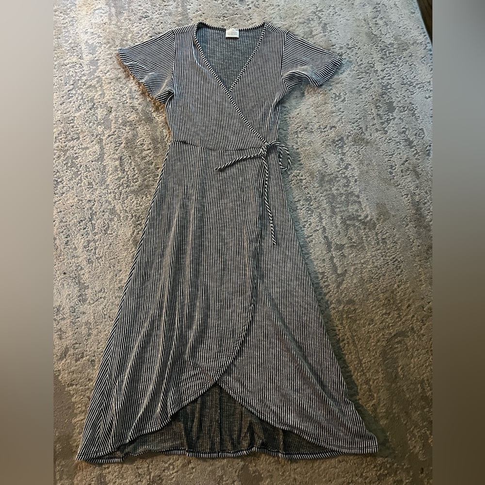 Anthropologie Wrap Dress: Caution to the Wind in Medium